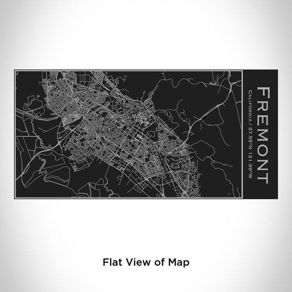 Fremont - California Map Insulated Bottle in Matte Black