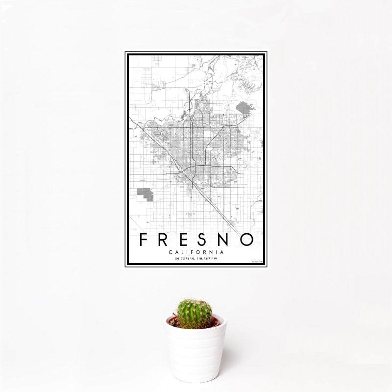 Fresno - California Classic Map Print