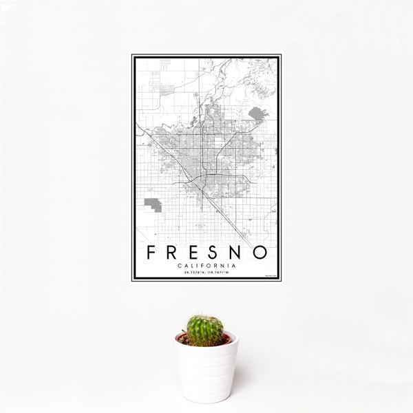 Fresno - California Classic Map Print