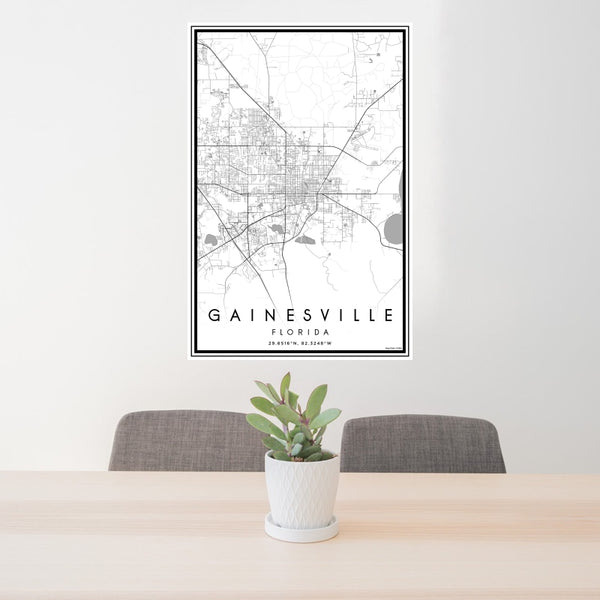 Gainesville - Florida Classic Map Print