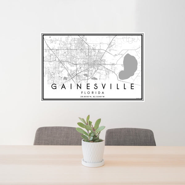 Gainesville - Florida Classic Map Print