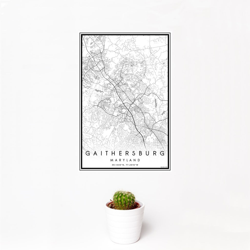Gaithersburg - Maryland Classic Map Print