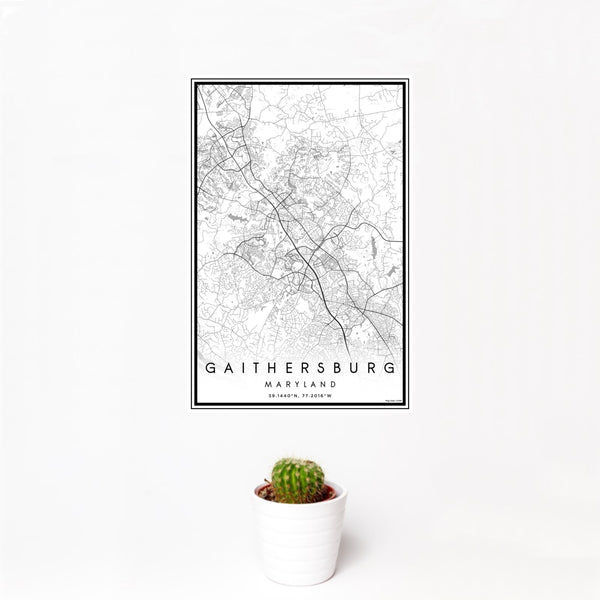 Gaithersburg - Maryland Classic Map Print