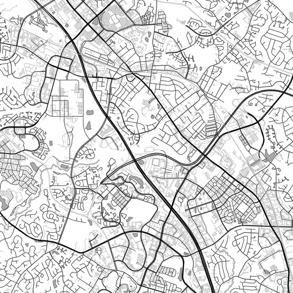 Gaithersburg - Maryland Classic Map Print