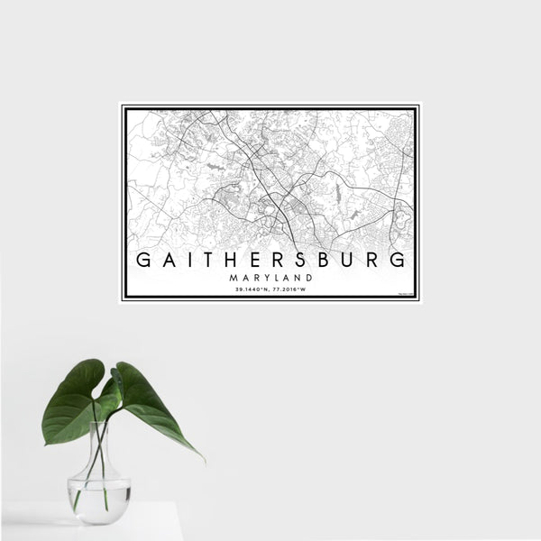 Gaithersburg - Maryland Classic Map Print