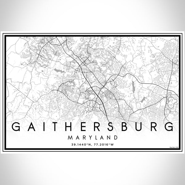 Gaithersburg - Maryland Classic Map Print