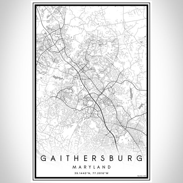 Gaithersburg - Maryland Classic Map Print