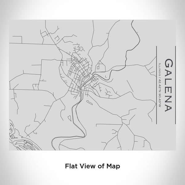 Galena - Illinois Map Bottle with Bamboo Top