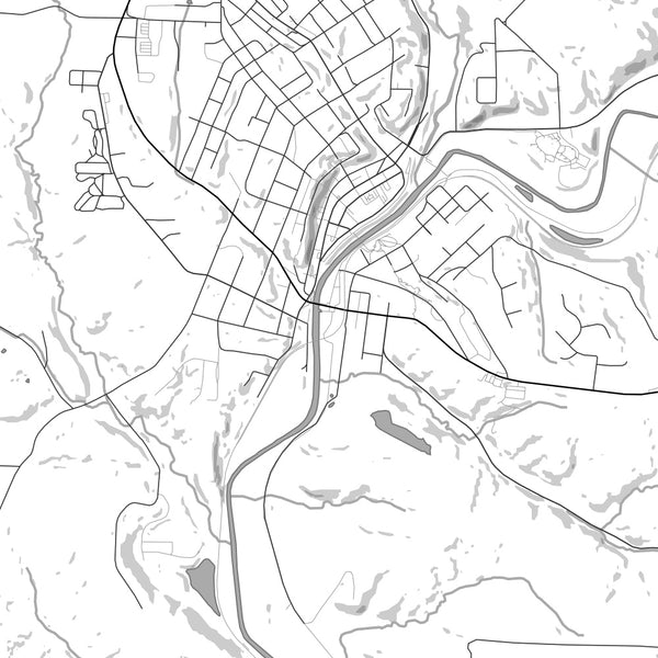 Galena - Illinois Classic Map Print