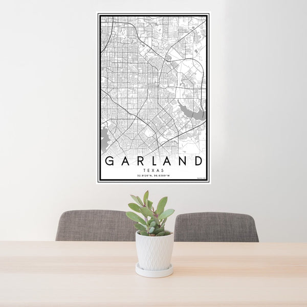 Garland - Texas Classic Map Print