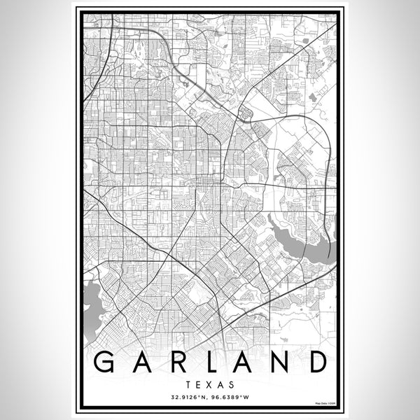Garland - Texas Classic Map Print