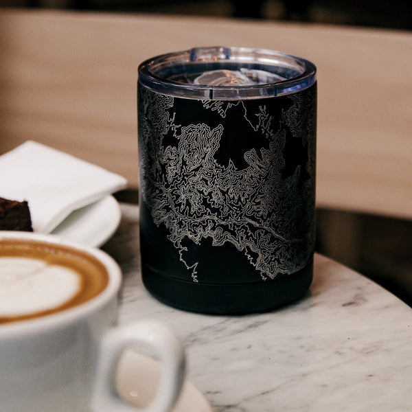 Gary - Indiana Map Insulated Cup in Matte Black