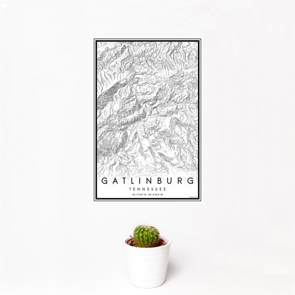 Gatlinburg - Tennessee Classic Map Print