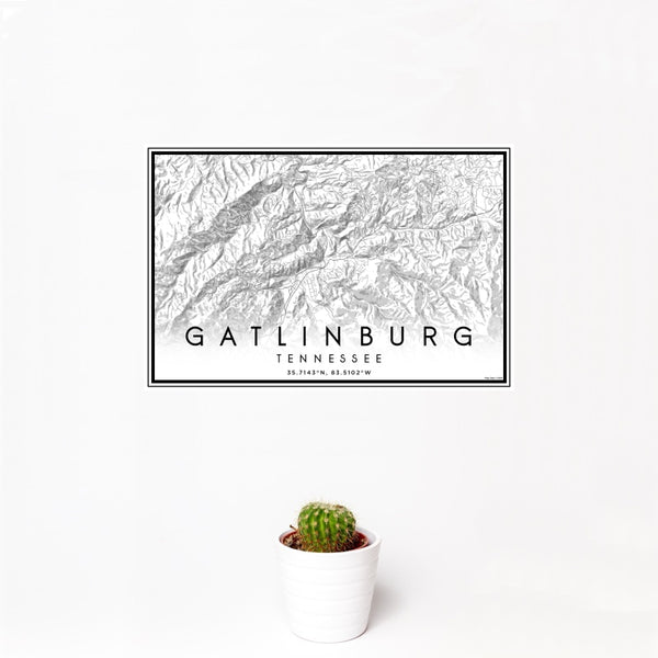 Gatlinburg - Tennessee Classic Map Print