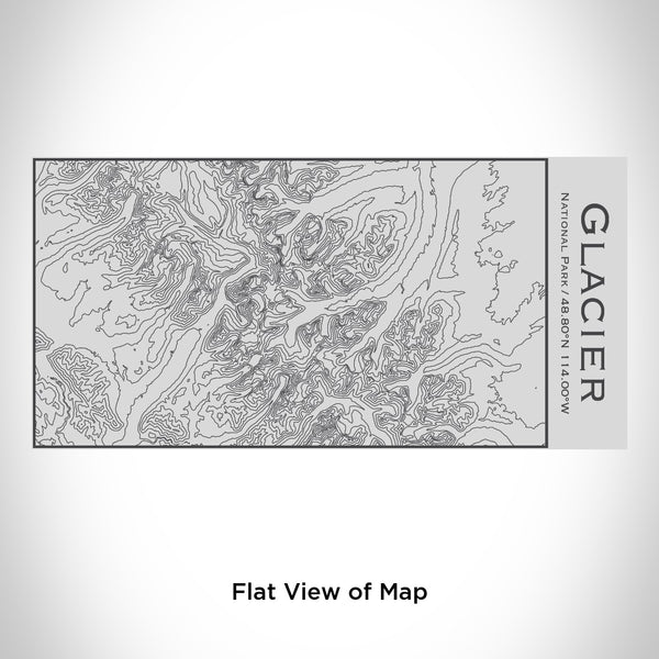 Glacier National Park - Alaska Map Insulated Bottle