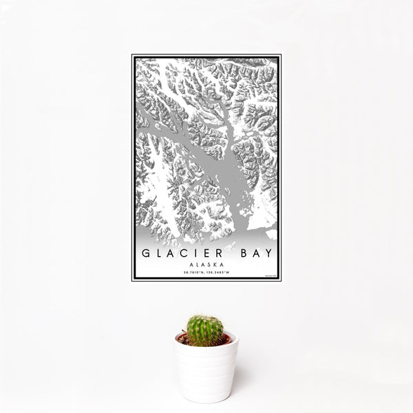 Glacier Bay - Alaska Classic Map Print