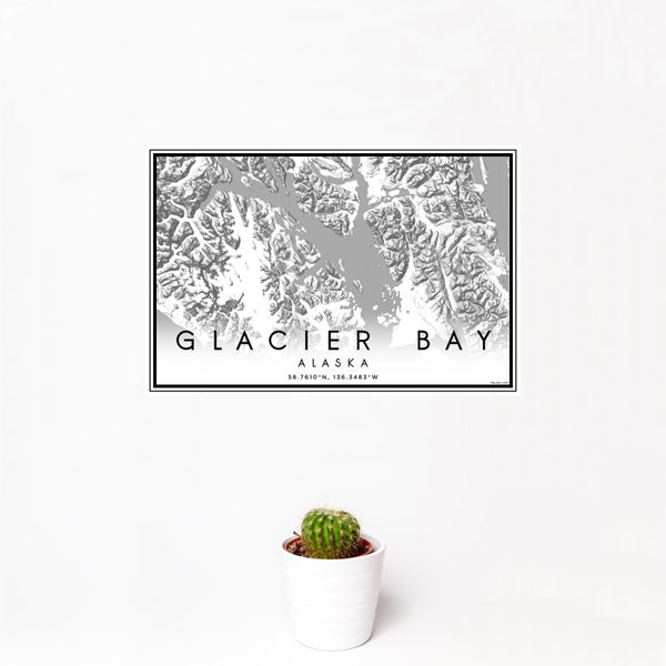 Glacier Bay - Alaska Classic Map Print