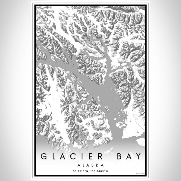 Glacier Bay - Alaska Classic Map Print