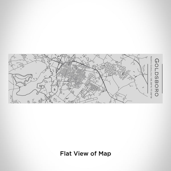 Rendered View of Goldsboro North Carolina Map Engraving on 10oz Stainless Steel Insulated Cup with Sipping Lid