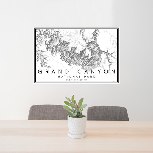 Grand Canyon - National Park Classic Map Print