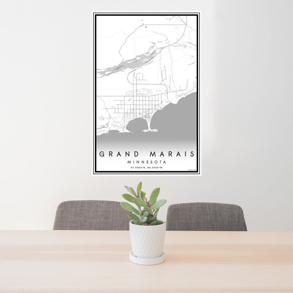 Grand Marais - Minnesota Classic Map Print