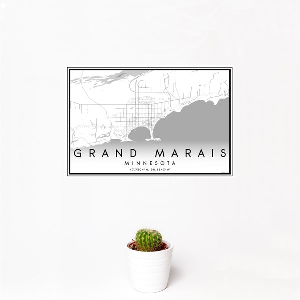 Grand Marais - Minnesota Classic Map Print
