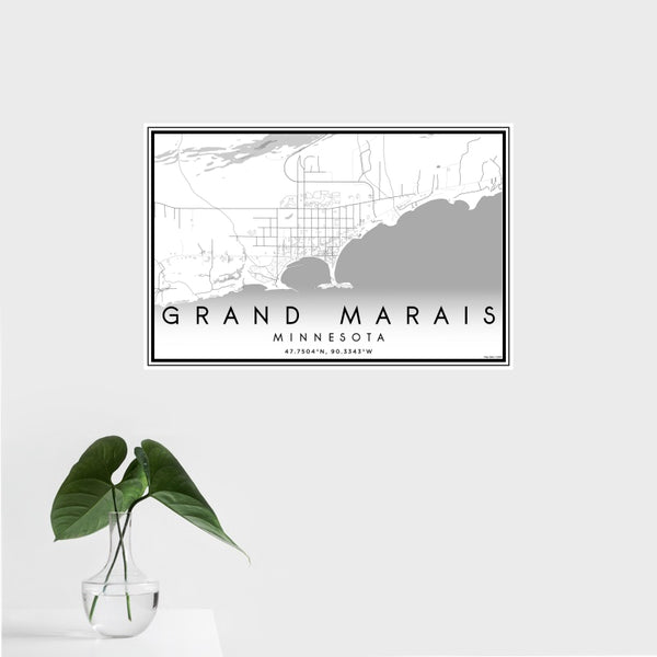 Grand Marais - Minnesota Classic Map Print