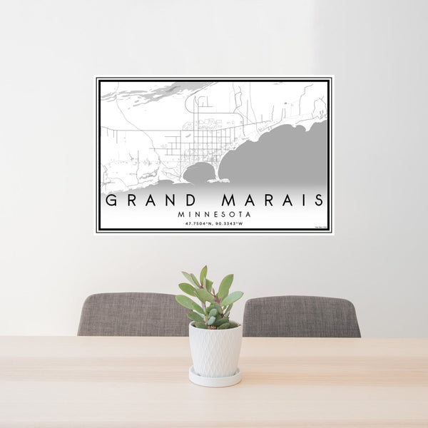 Grand Marais - Minnesota Classic Map Print