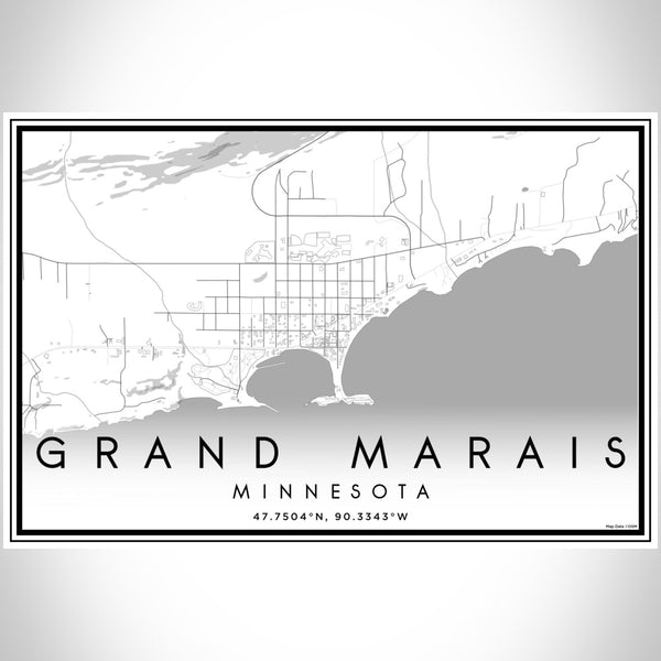 Grand Marais - Minnesota Classic Map Print