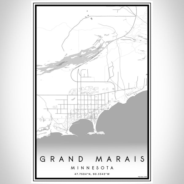Grand Marais - Minnesota Classic Map Print
