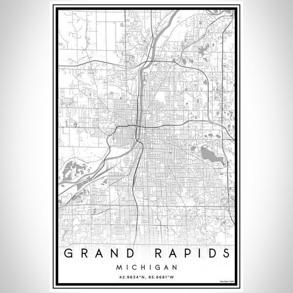 Grand Rapids - Michigan Classic Map Print