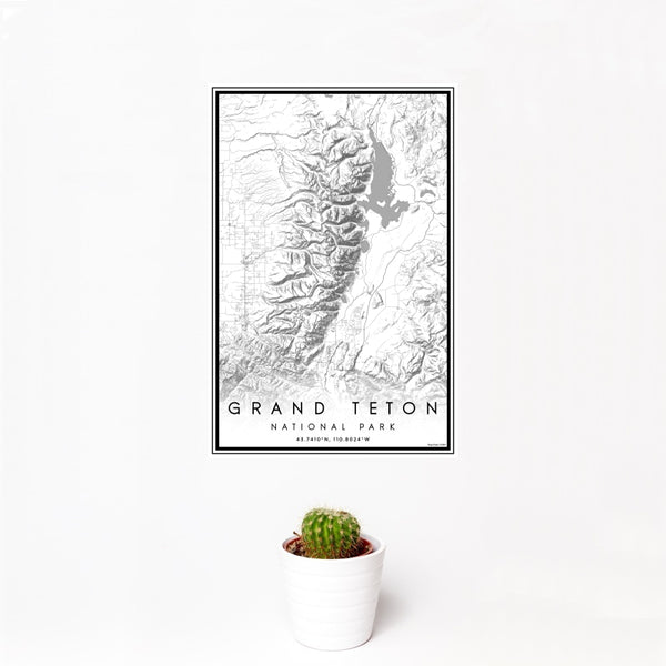 Grand Teton - National Park Classic Map Print