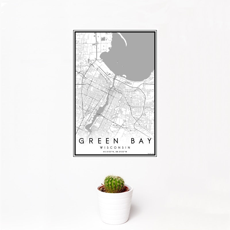 Green Bay - Wisconsin Classic Map Print