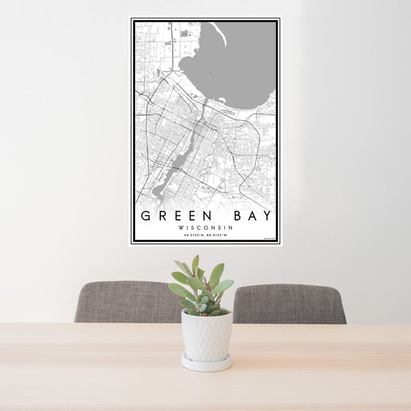 Green Bay - Wisconsin Classic Map Print
