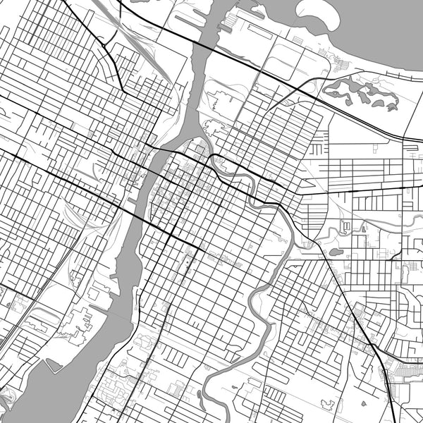 Green Bay - Wisconsin Classic Map Print