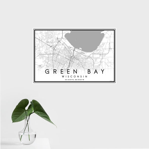 Green Bay - Wisconsin Classic Map Print