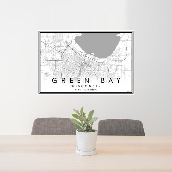 Green Bay - Wisconsin Classic Map Print