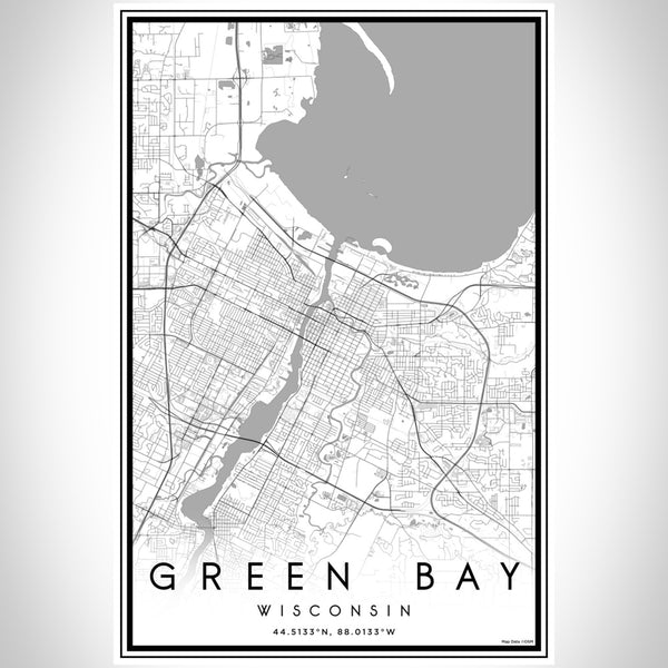 Green Bay - Wisconsin Classic Map Print