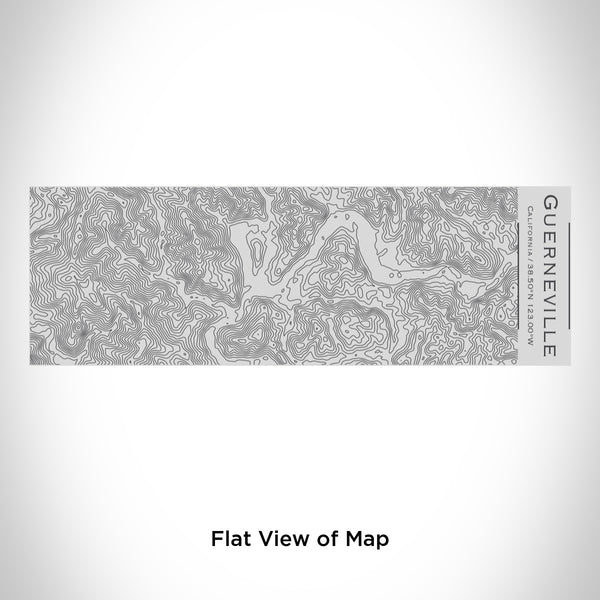 Rendered View of Guerneville California Map Engraving on 10oz Stainless Steel Insulated Cup with Sipping Lid