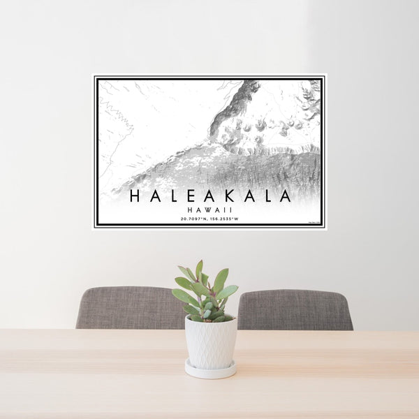Haleakala - Hawaii Classic Map Print