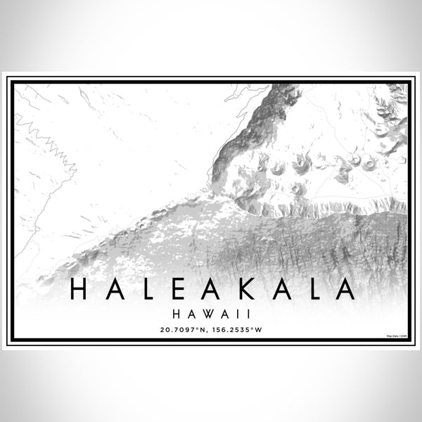 Haleakala - Hawaii Classic Map Print