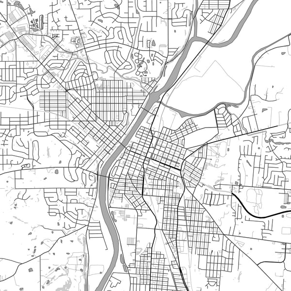 Hamilton - Ohio Classic Map Print