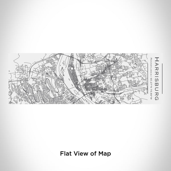Rendered View of Harrisburg Pennsylvania Map Engraving on 10oz Stainless Steel Insulated Cup with Sliding Lid in White