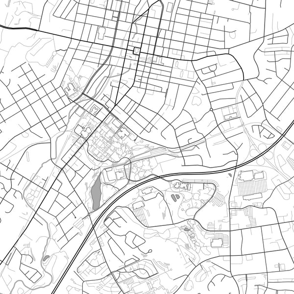Harrisonburg - Virginia Classic Map Print