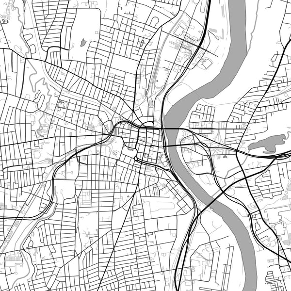 Hartford - Connecticut Classic Map Print