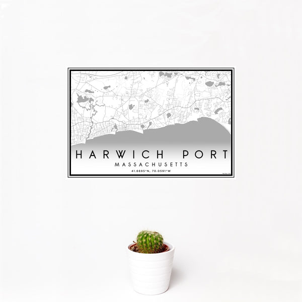 Harwich Port - Massachusetts Classic Map Print