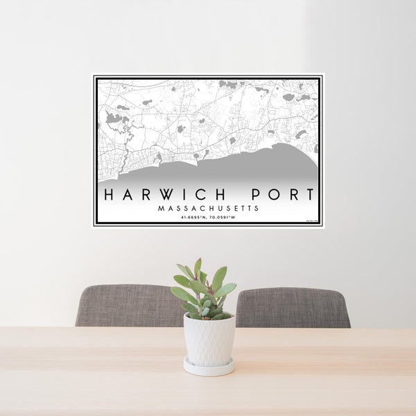 Harwich Port - Massachusetts Classic Map Print