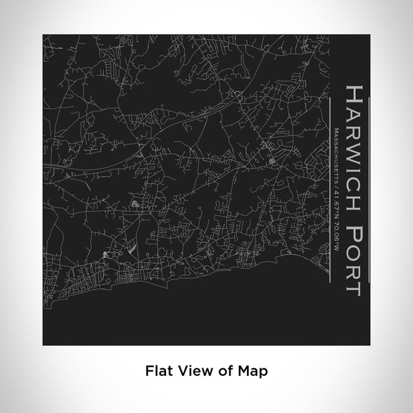 Harwich Port - Massachusetts Map Tumbler in Matte Black