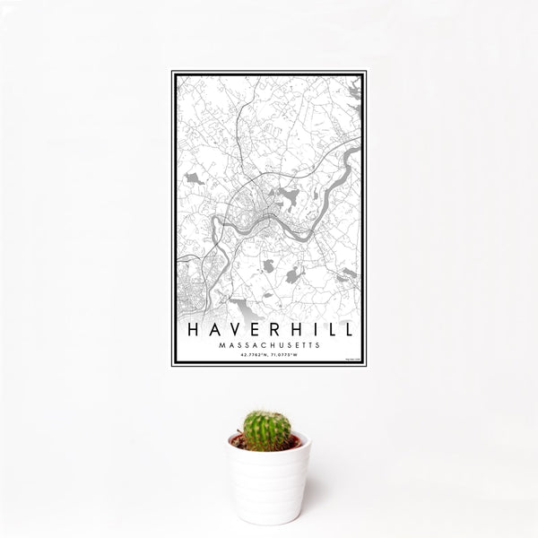 Haverhill - Massachusetts Classic Map Print