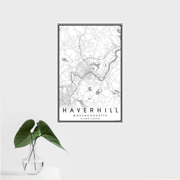 Haverhill - Massachusetts Classic Map Print